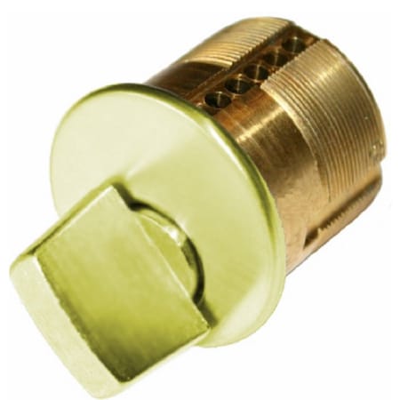 Taco 1" Bright Brass Thumbturn Mortise Cylinder DL-CYLTA570-US3